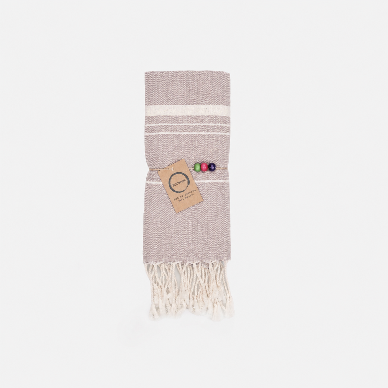 Kompaktes Ecobain Haartuch der Serie 'Bathroom Air' in beruhigendem Graublau Dusty Pier. Dieses ultraleichte Tuch in 50x100 cm mit feiner Dobby Webung ist das perfekte Turbantuch nach der Dusche und eine völlig natürliche, plastikfreie Alternative zum Microfasertuch. Als extrem saugstarkes Gesichtstuch in sanftem Schieferblau befreit es deine tägliche Routine von schweren Stoffen und trocknet in absoluter Rekordzeit.